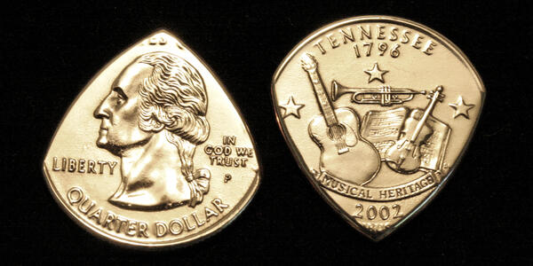 Coin Guitar Pick