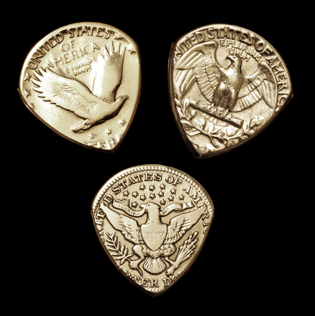 coin guitar picks